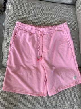 SHEIN Pink Men's Drawstring Lounge Shorts